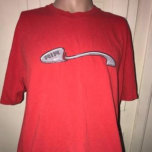 Nike Y2K Red Metallic Shirt